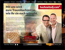 Tablet Screenshot of hochzeitsdj.com