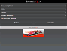 Tablet Screenshot of hochzeitsdj.tv