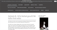 Desktop Screenshot of hochzeitsdj.org